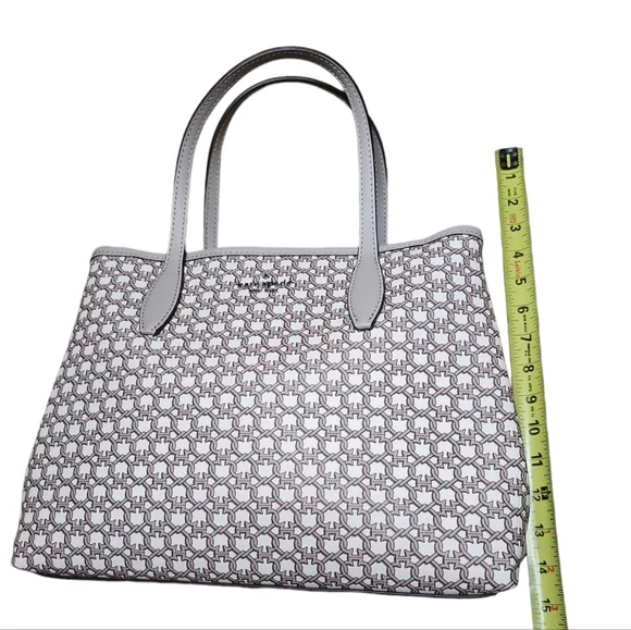 Kate Spade 2 pc. Link Satchel Bag/Matching Card Holder Cream/Beige Crossbody NWT - Picture 4 of 15